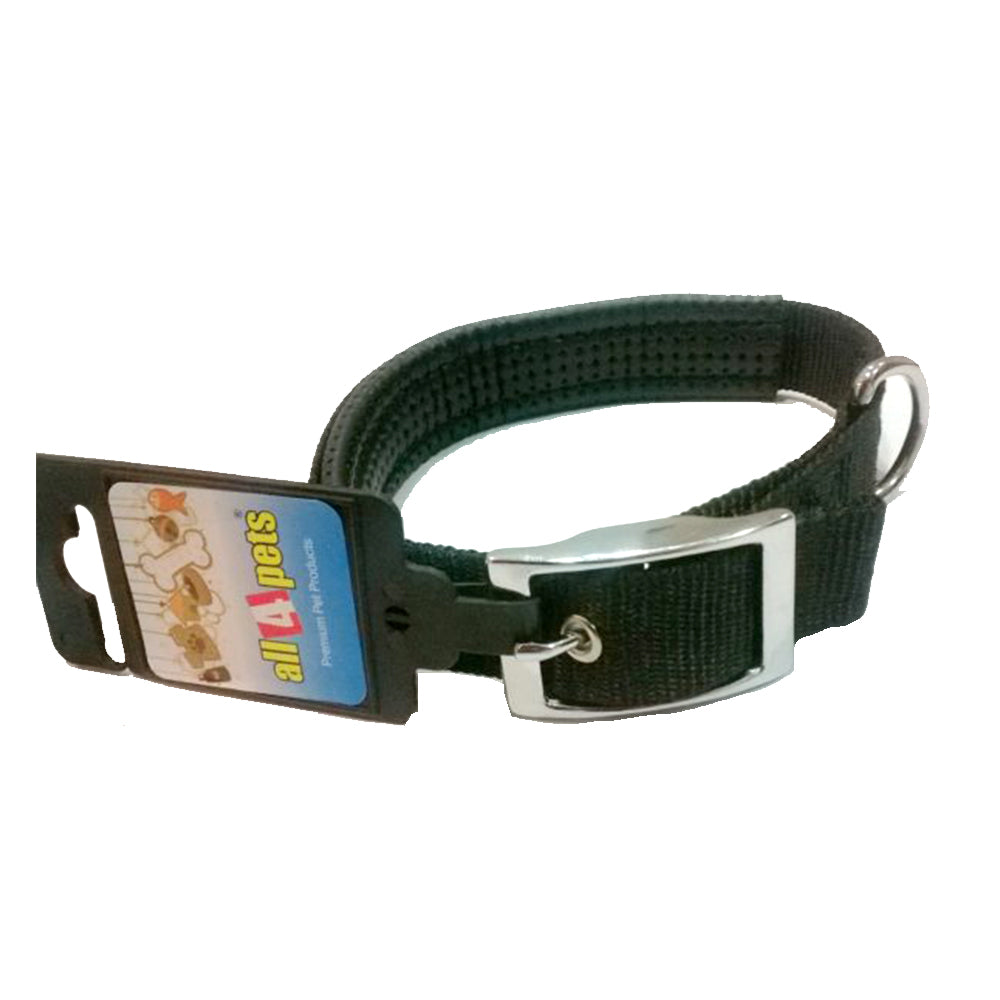 NYLON DOG COLLAR WITH PADDING
